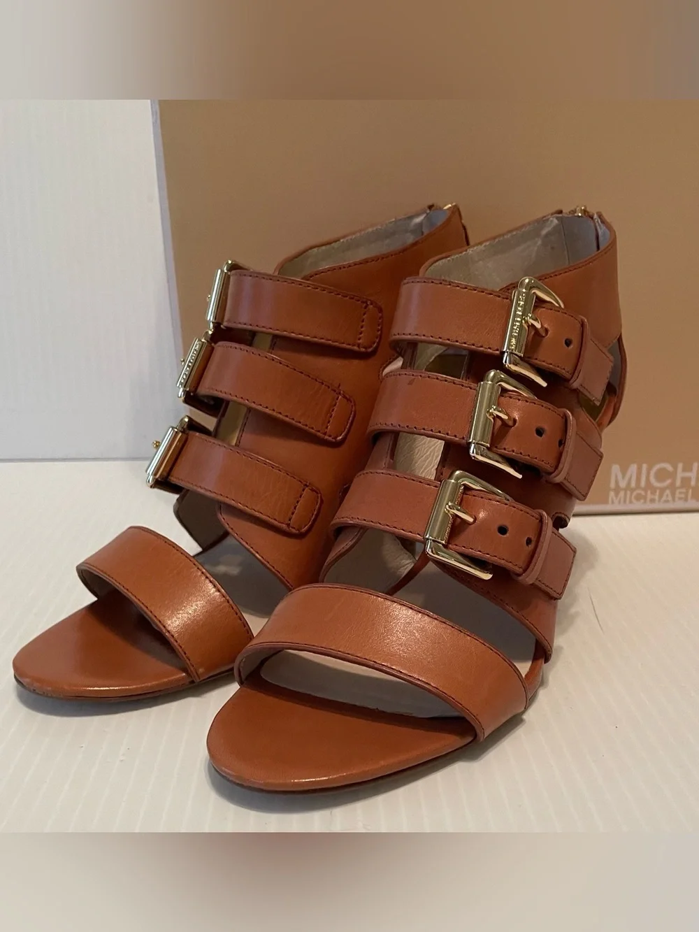 Michael Kors buckle detail heels